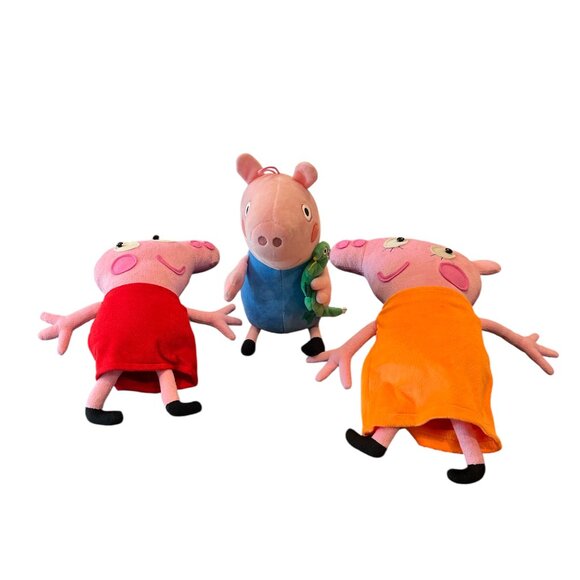 PEPPA PIG Plush Stuffed Animals Mommy15" Pig Peppa12" & George 12" - Picture 3 of 10